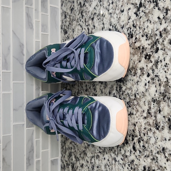 Slate Blue White & Green Nike Air Span II Running Shoes sz 10 AH6800-401 sneaker - Picture 2 of 6